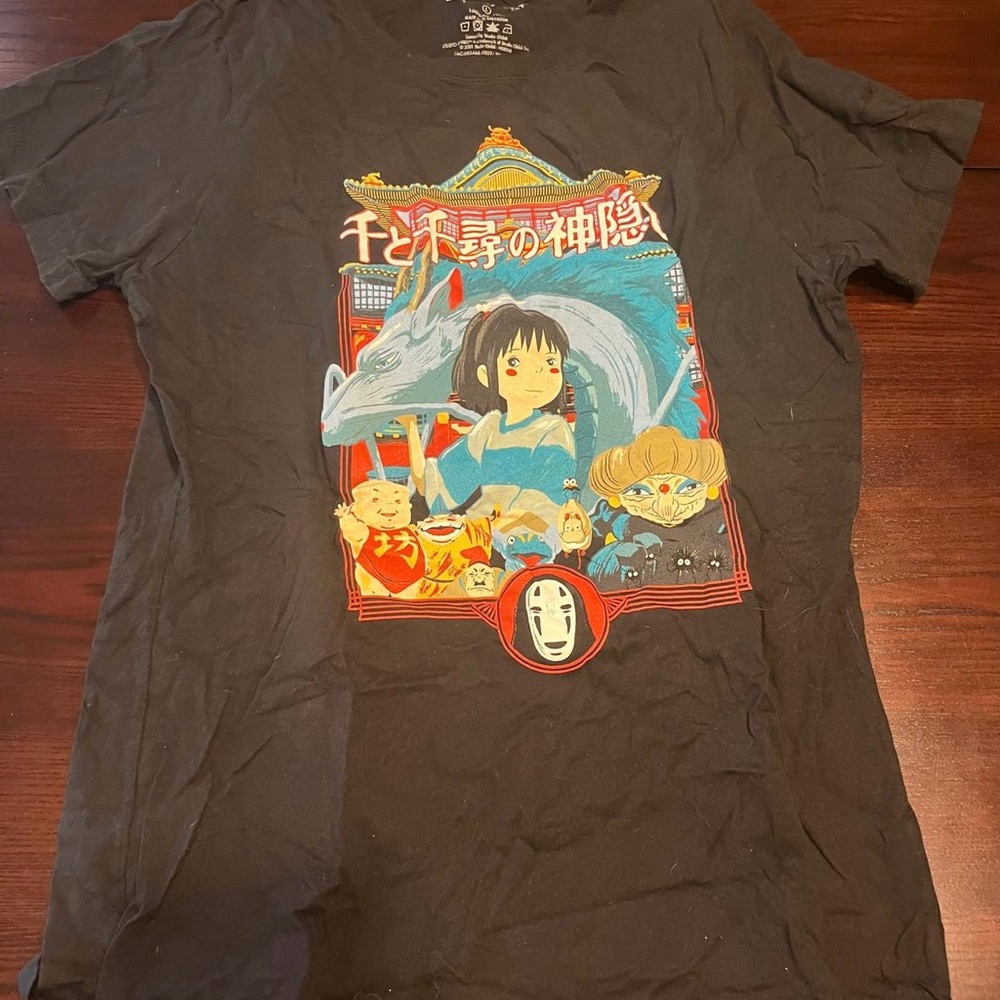 Spirited Away Her Universe Black Short Sleeve Graphic Tee